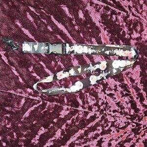 Floral Lanyard with Clip